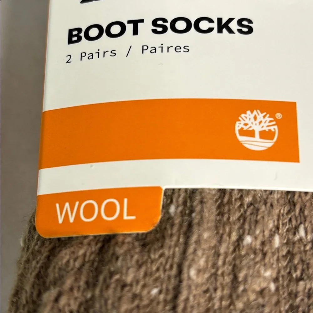 New Timberland Socks Women’s 2 Pair Wool Blend Boot Socks Casual Activewear - Picture 7 of 13